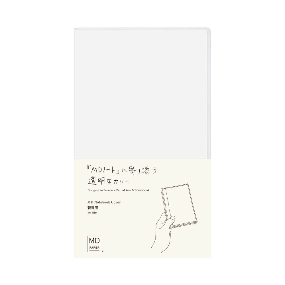 Midori MD Paper Notebook Clear Cover B6 Slim